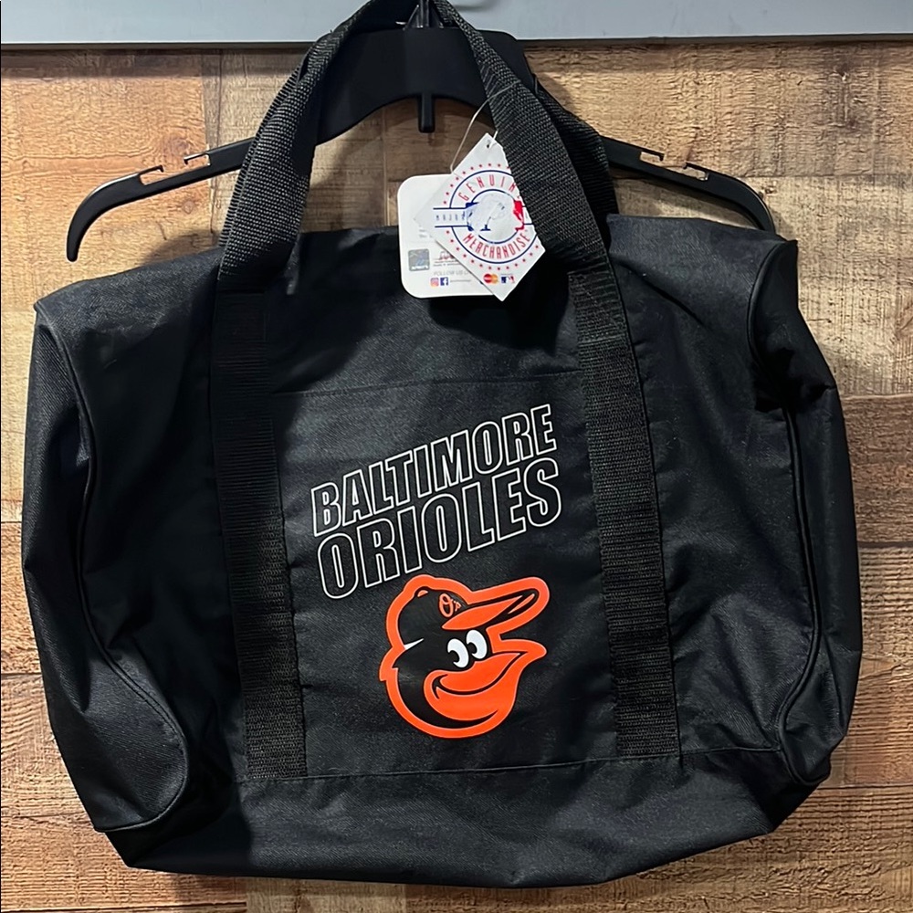 Baltimore Orioles Black duffle Bag new with tags